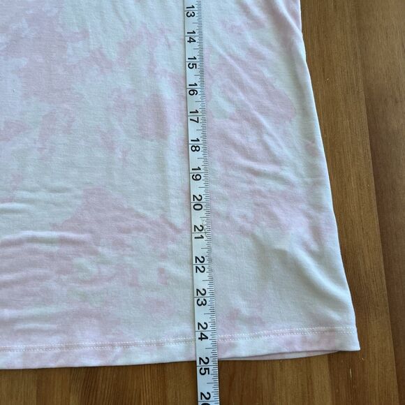Toad & Co Women's Tank Top Size Med Swifty Pocket Tank Pink Tie Dyed - Picture 13 of 14